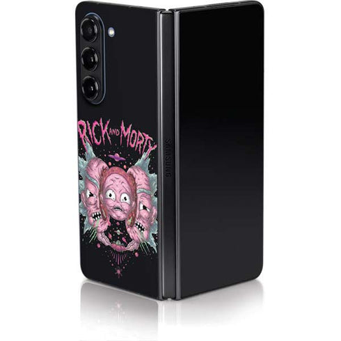 Adult Swim Rick and Morty Split Head Rick Galaxy Z Fold5 5G Skin